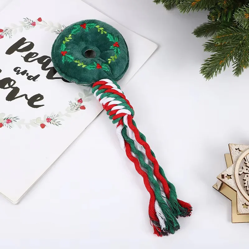 Christmas Pet Chew Toys Dog Rope Toy Puppy Chew Training Toy for Christmas Dog Puppy Pets Chewing Playing Dog Squeakey Chew Toys - Image 10