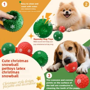 Small to Medium Dogs Sound Making Toy Christmas Gift Chew Proof Dog Toy for Education Pet Supplies